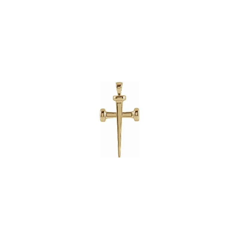 Nail Cross Pendant (14K)