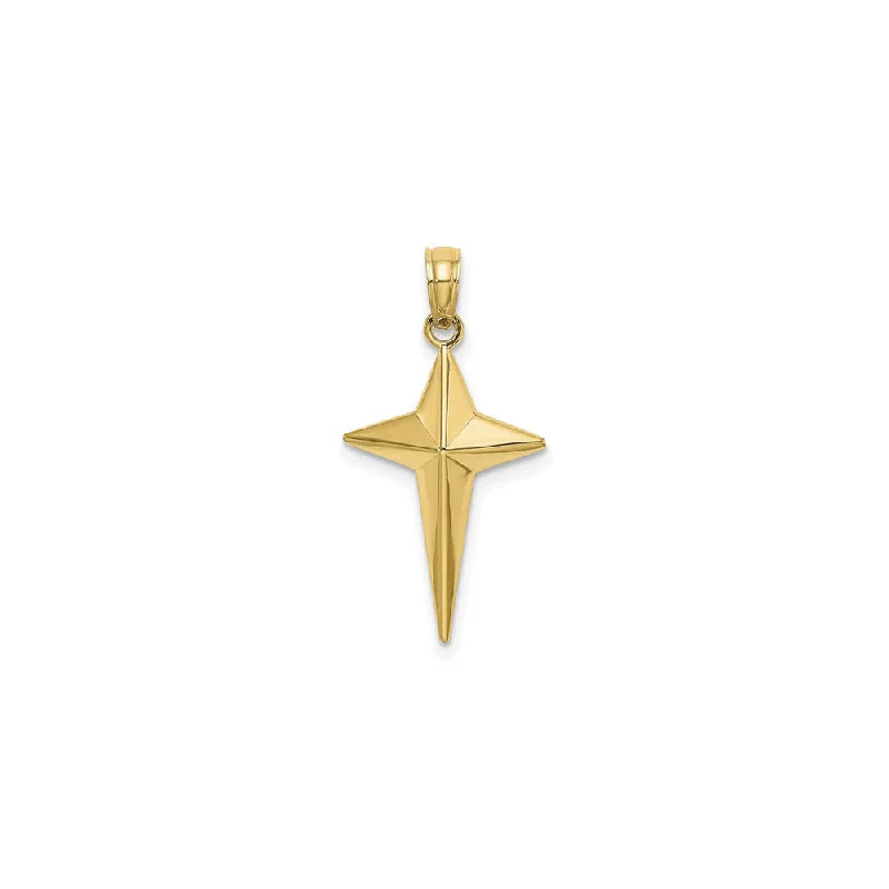 North Star Cross Pendant (14K)