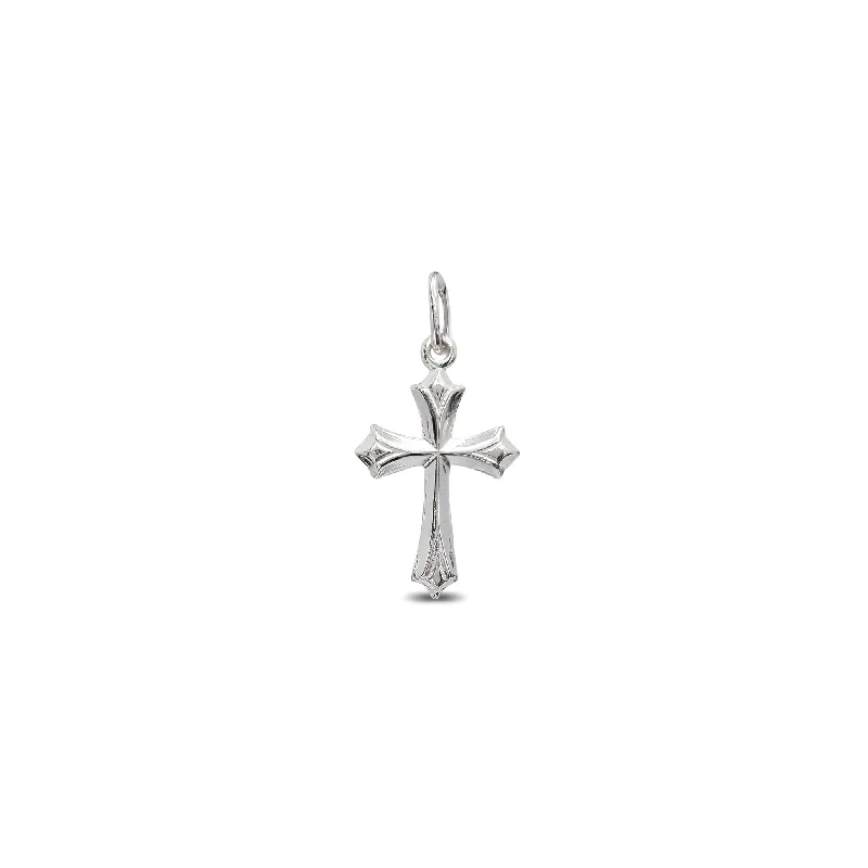 Puffy Cross Pendant (Silver)