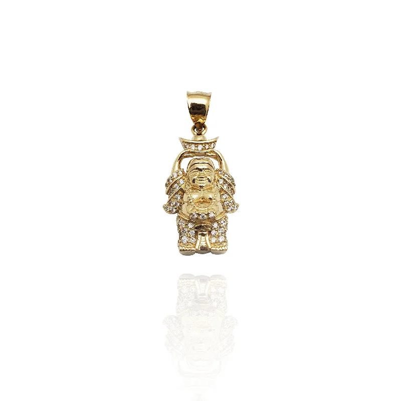 Raising Posture Buddha CZ  Pendant