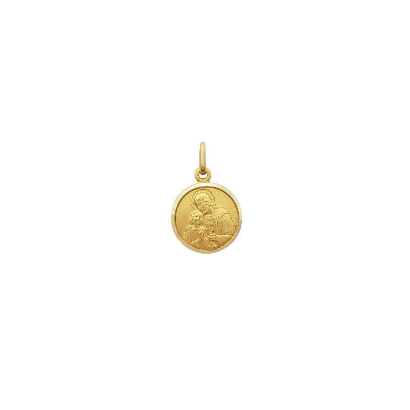 Sacred Heart Of Jesus Medallion Pendant (14K)