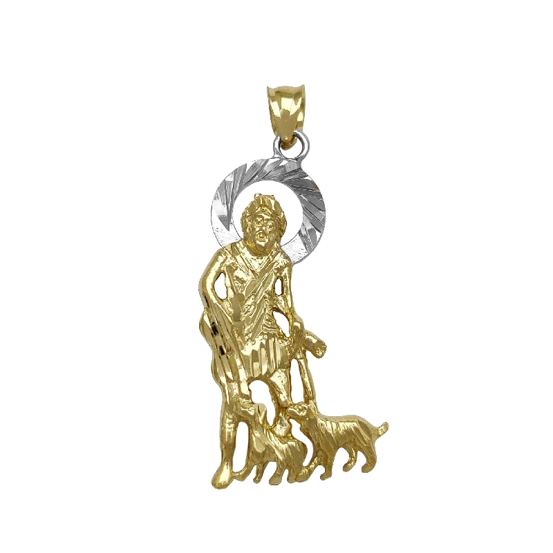 Saint Lazarus Diamond Cuts Pendant (14K)