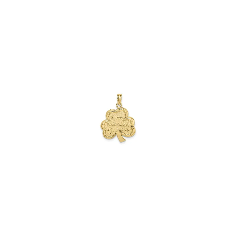 Saint Patrick's Day Shamrock Pendant (14K)