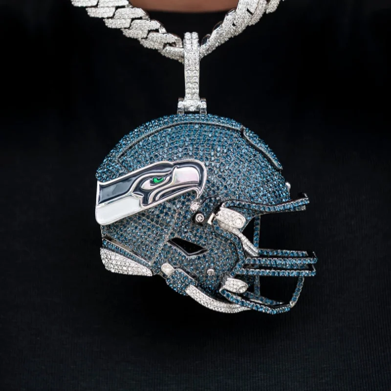 Giant Seattle Seahawks Official NFL Helmet Pendant