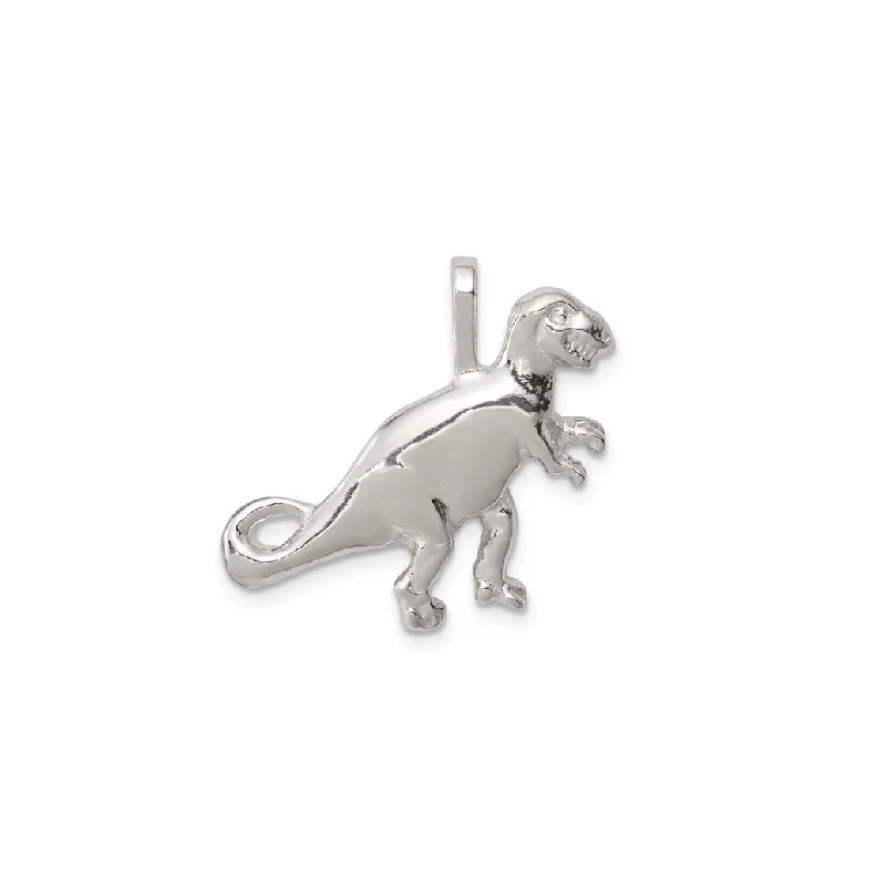 T-Rex Dinosaur Pendant (Silver)