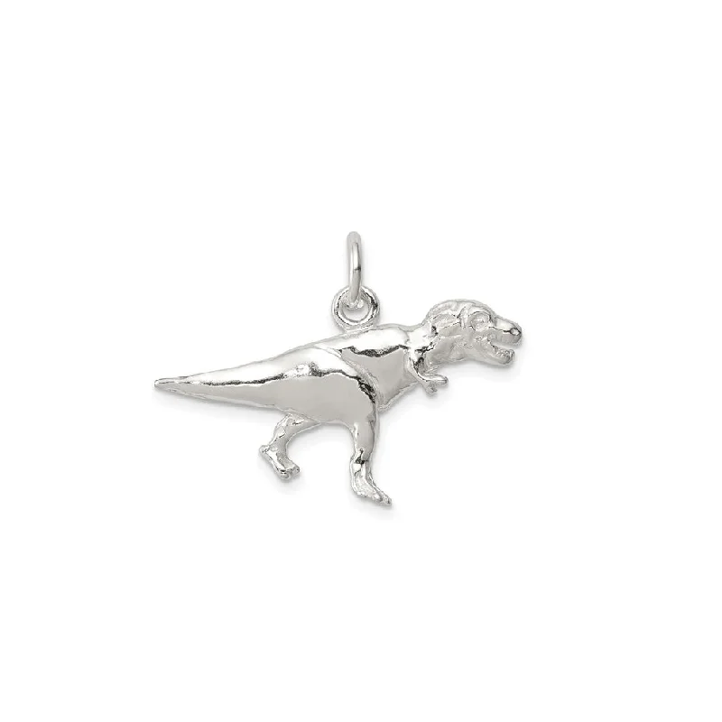 T-Rex Dinosaur Pendant (Silver)