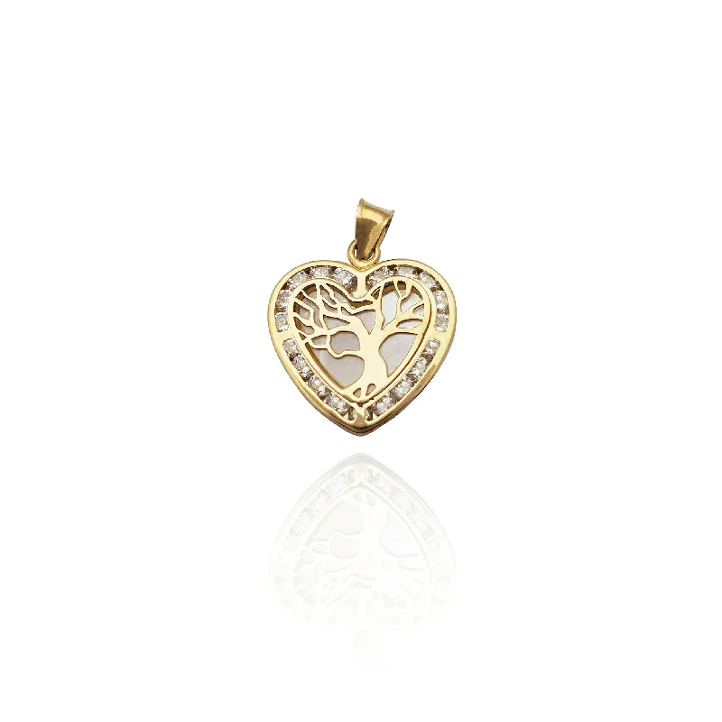 Tree of Love Heart Pendant (14K)