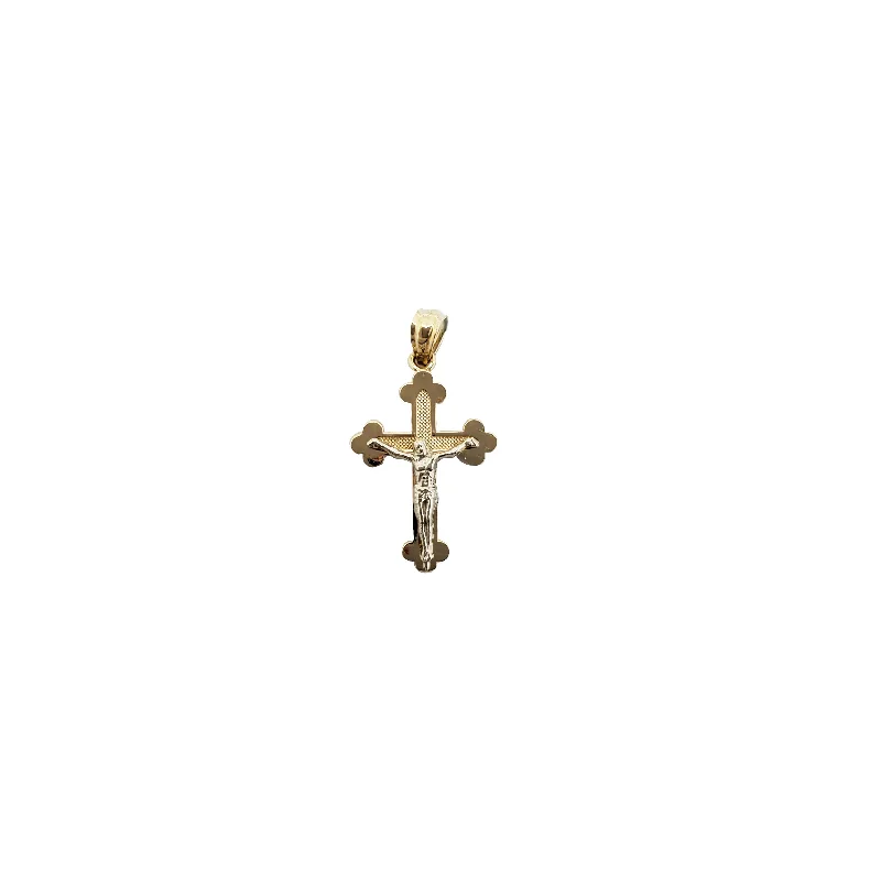 Two-tone Cross Pendant (14K)