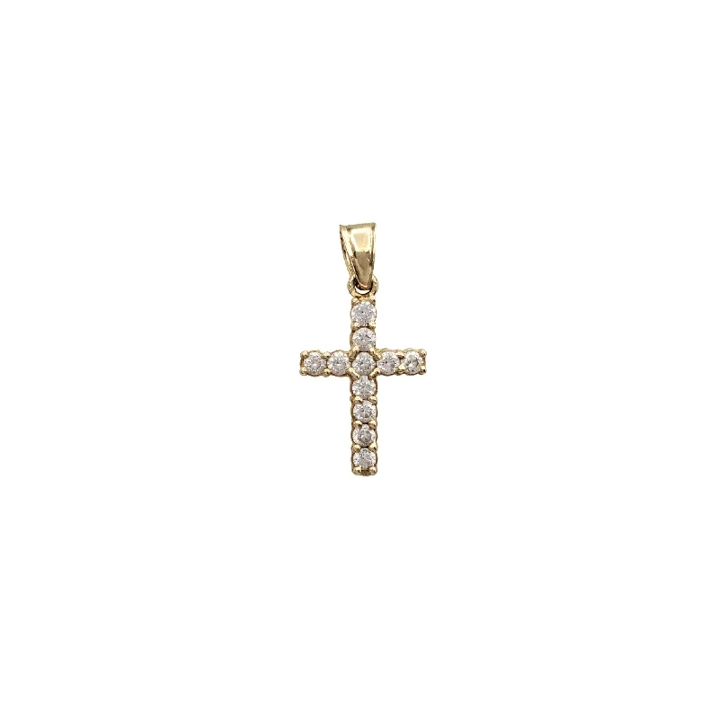 Zirconia Cross Pendant (10K)