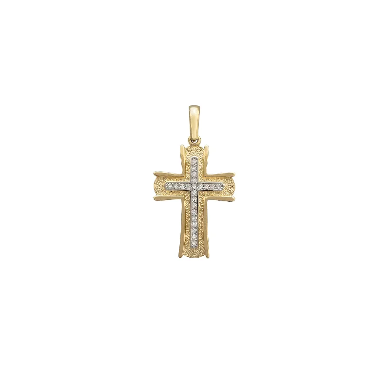 Zirconia Cross Pendant (14K)