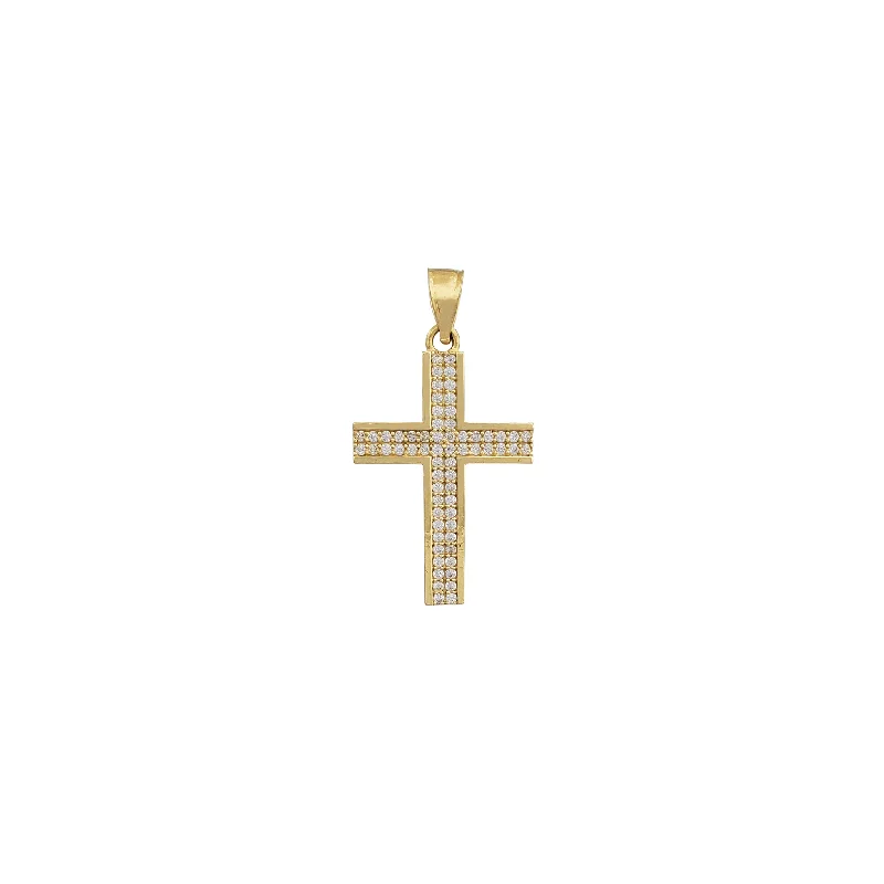 Zirconia Cross Pendant (14K)